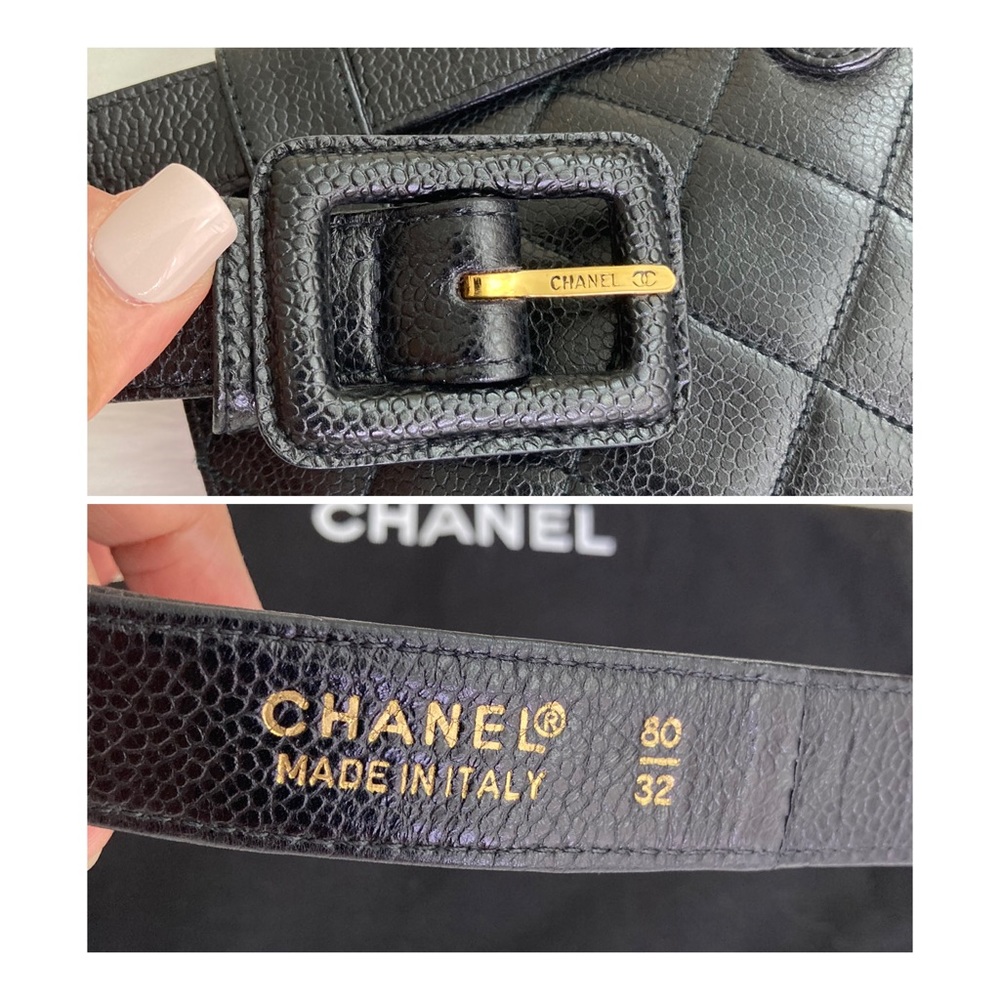 Auth CC Belt Bag Caviar size 80/32 - Picture 11 of 16